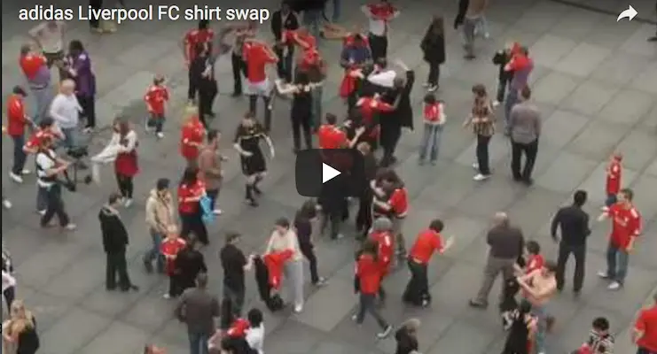 Adidas Liverpool FC shirt swap video image